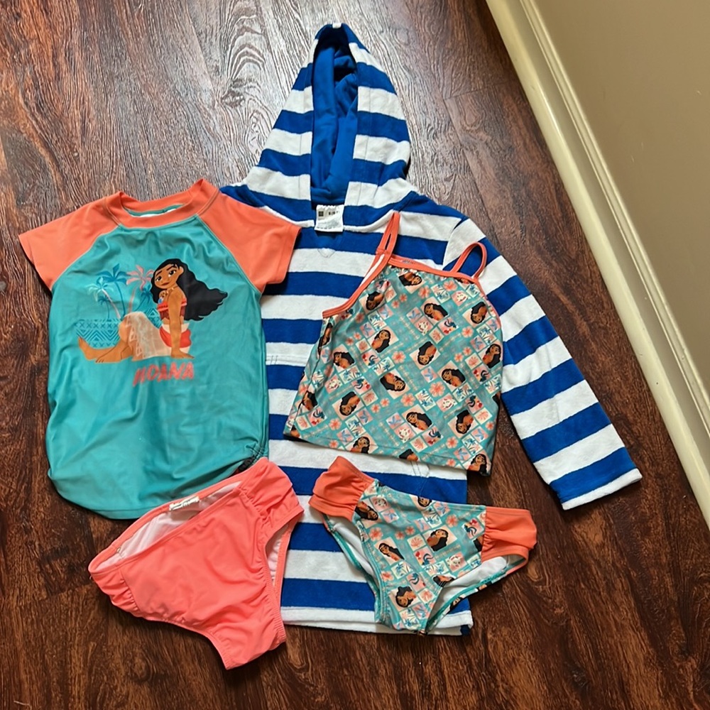 Moana bathing suit and cover up set 5
